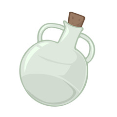 empty bottles isolated illustration