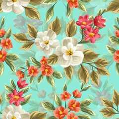 Floral seamless pattern - 79769930
