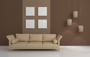 Modern interior composition