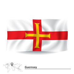 Obraz premium Flag of Guernsey