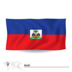 Fototapeta premium Flag of Haiti
