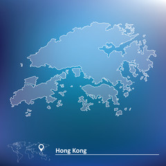 Map of Hong Kong