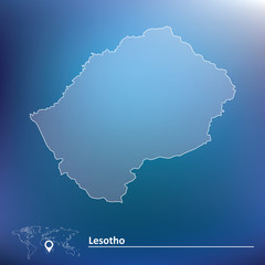 Map of Lesotho