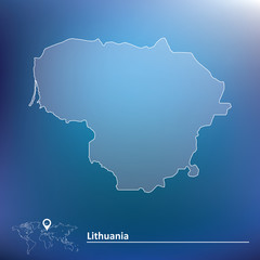 Map of Lithuania