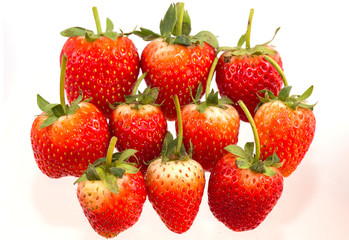 strawberry isolated on white Background