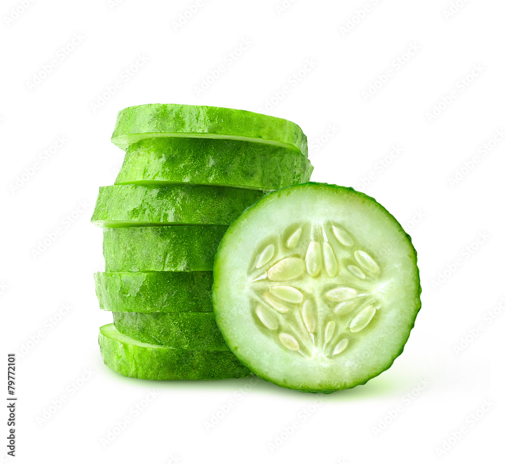 Aufkleber slices of cucumber
