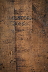 Naklejka premium old storage - wooden background