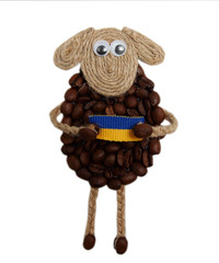 Lamb of grains of coffee