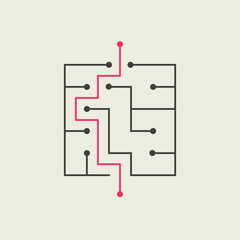 modern square maze