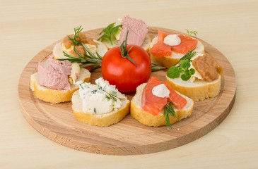 Assorted tapas