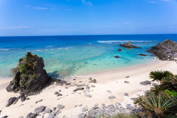 Fototapeta na wymiar 沖縄ヤンバルの自然ビーチ
