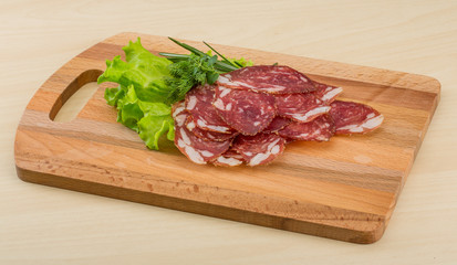 Sliced salami