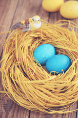 nest and poultry, tinted