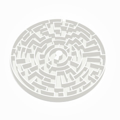 elegant circular maze