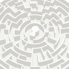 close up look at white elegant circular maze