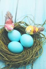 Easter still life, tinted