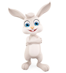 Easter Bunny with folding hand pose