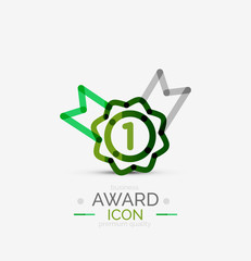 Award icon, logo.