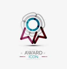 Award icon, logo.