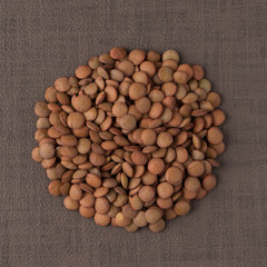 Circle of lentils