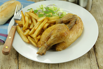 poulet, frites