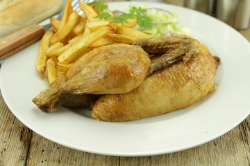 poulet, frites
