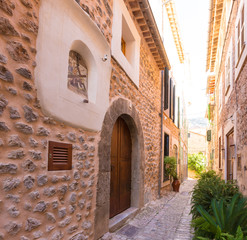 Fornalutx village in Majorca Balearic island