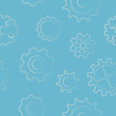 abstract seamless background with gears
