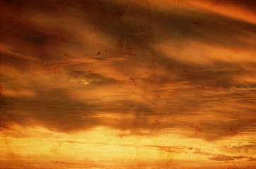 Sky background on sunset