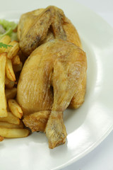 poulet, frites
