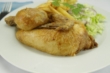 poulet, frites