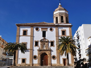 Fototapeta na wymiar La merced church in Ronda village,Spain