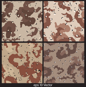 Camouflage pattern vector