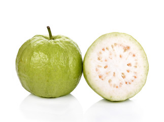 Guavas fruit isolated on white background