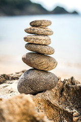 Zen Stones on the beach