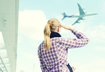 Girl in the airport