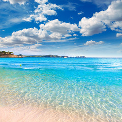 Fototapeta na wymiar Majorca Playa de Palmira beach Calvia in Mallorca