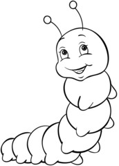 Raupe Zitronenfalter Ausmalbild