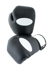 boxing gloves under the white background