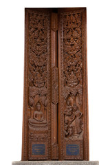 Ancient wood carvings in Thailand