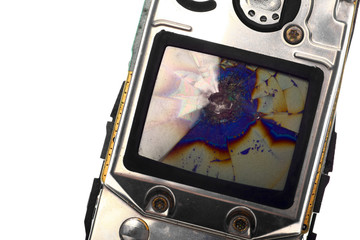 Damaged mobile phone