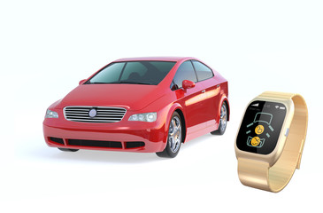 Car door lock and unlock by smart watch.