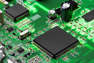 Electronic circuit board with processor