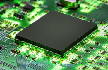 Electronic circuit board with processor