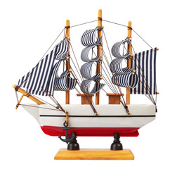 Model of sailing ship