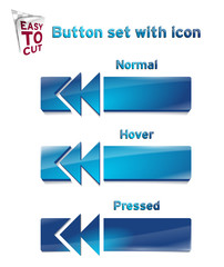 Button_Set_with_icon_1_77 - obrazy, fototapety, plakaty