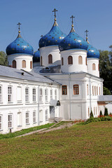 Fototapeta na wymiar St. George monastery, Veliky Novgorod, Russia