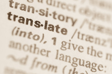 Dictionary definition of word