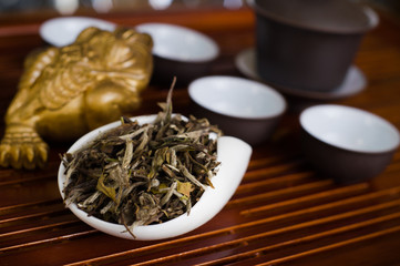 Tea chinese in pile