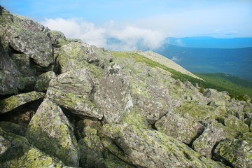 Fototapeta na wymiar Mount Nurgush top Ural Russia